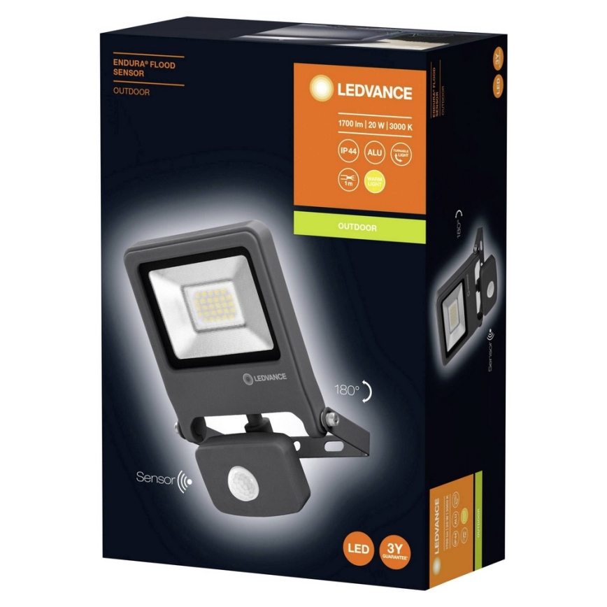 Ledvance - LED Flood light with a sensor ENDURA LED/20W/230V IP44