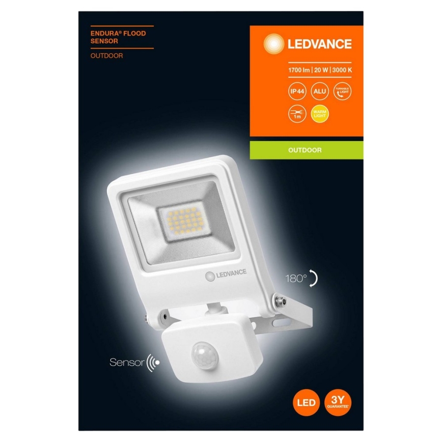 Ledvance - LED Flood light with a sensor ENDURA LED/20W/230V IP44