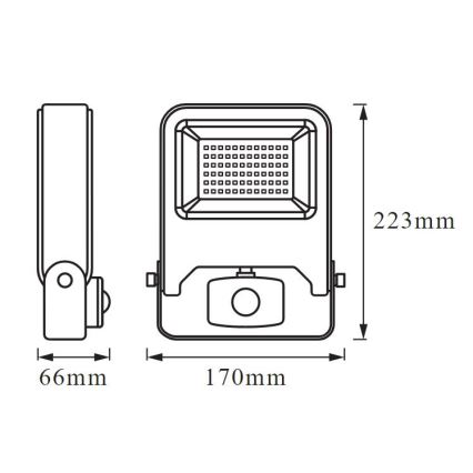 Ledvance - LED Flood light with a sensor ENDURA LED/30W/230V IP44
