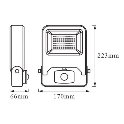 Ledvance - LED Flood light with a sensor ENDURA LED/30W/230V IP44