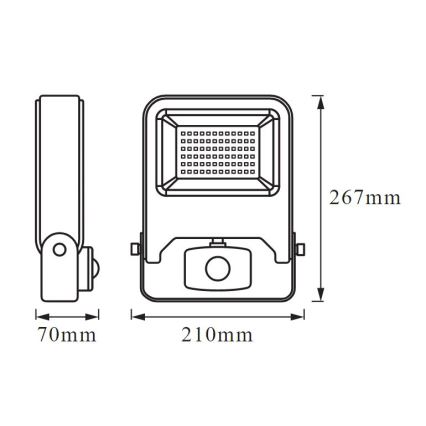 Ledvance - LED Flood light with a sensor ENDURA LED/50W/230V IP44