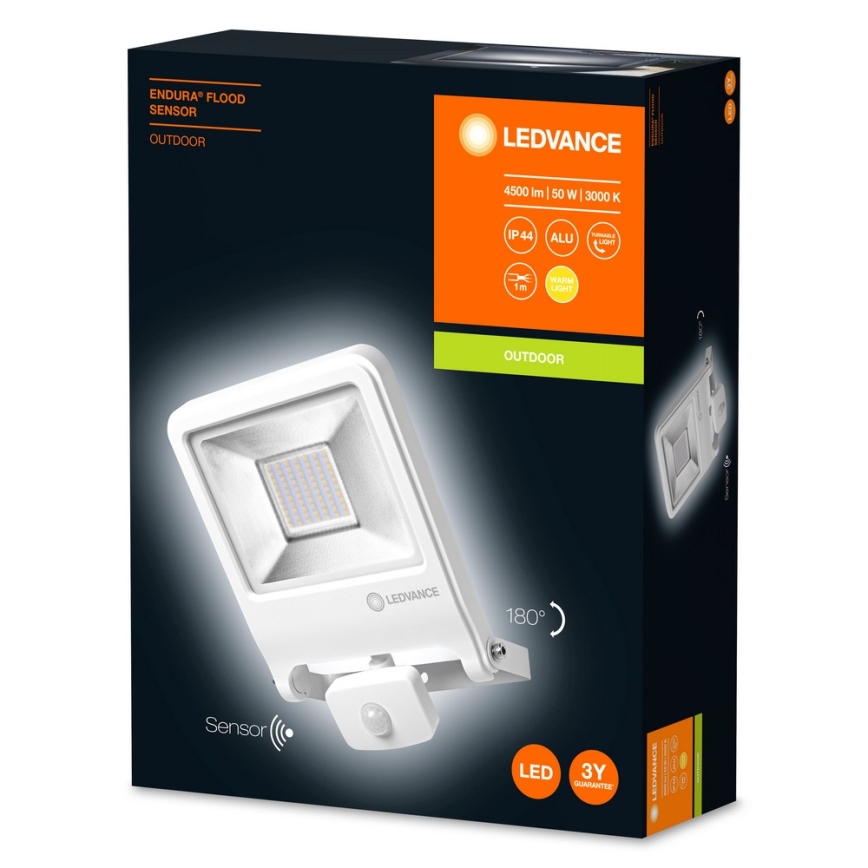 Ledvance - LED Flood light with a sensor ENDURA LED/50W/230V IP44