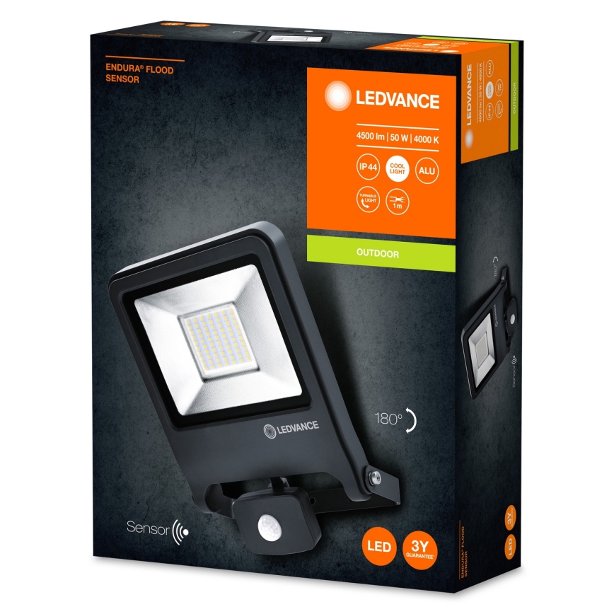 Ledvance - LED Flood light with a sensor ENDURA LED/50W/230V IP44