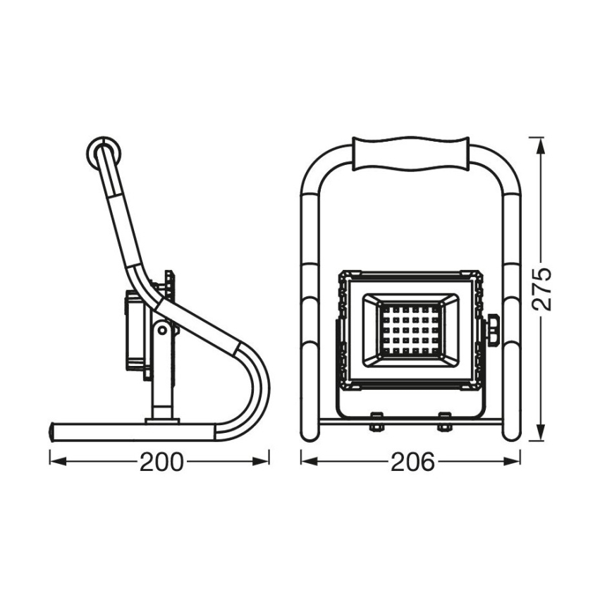 Ledvance - LED Floodlight R-STAND LED/10W/5V IP44