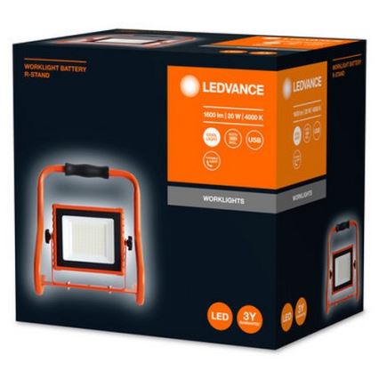 Ledvance - LED Floodlight R-STAND LED/20W/5V 2200 mAh IP44