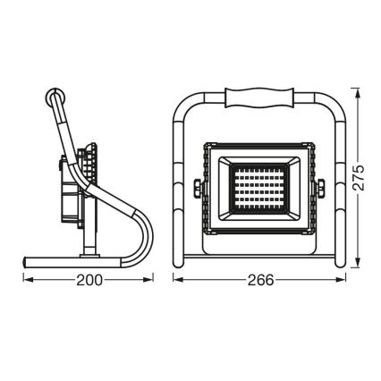 Ledvance - LED Floodlight R-STAND LED/20W/5V 2200 mAh IP44
