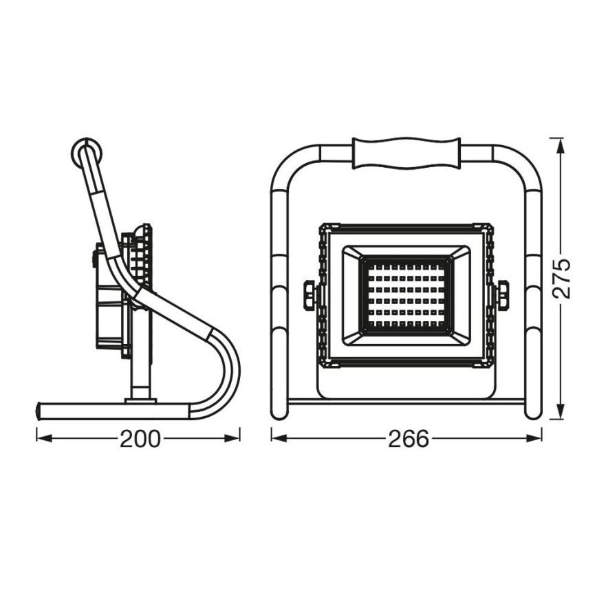 Ledvance - LED Floodlight R-STAND LED/20W/5V 2200 mAh IP44