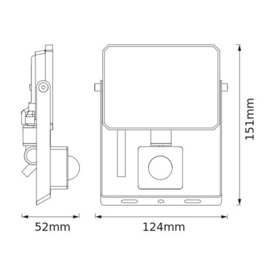 Ledvance - LED Floodlight with Motion and Dusk Sensor FLOODLIGHT LED/20W/230V 3000K IP65