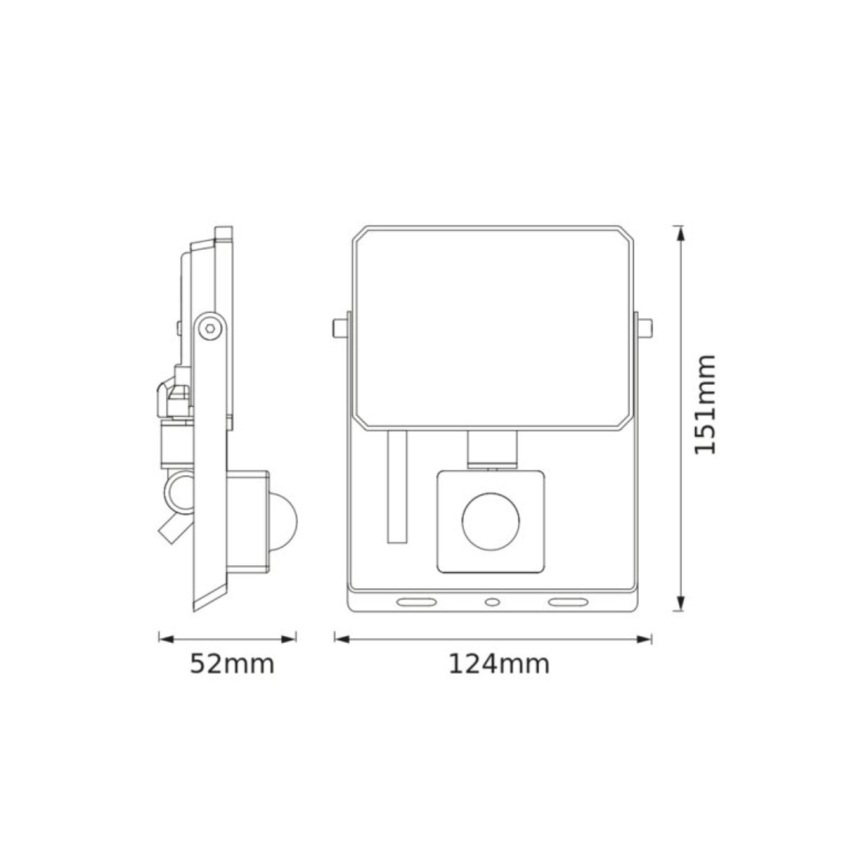 Ledvance - LED Floodlight with motion and dusk sensor FLOODLIGHT LED/20W/230V 4000K IP65