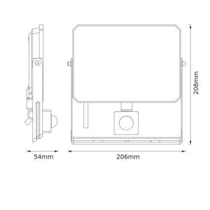 Ledvance - LED Floodlight with Sensor FLOODLIGHT LED/50W/230V 4000K IP65