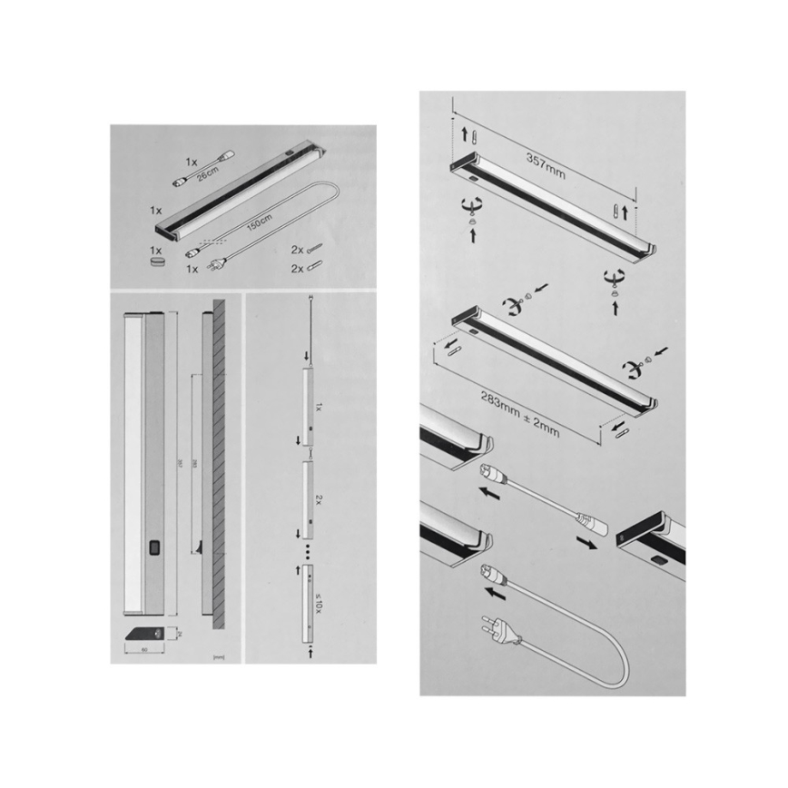 Ledvance - LED Kitchen under cabinet light TURN LED/6W/230V