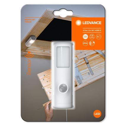 Ledvance - LED Navigation light with a sensor NIGHTLUX LED/0,35W/3xAAA IP54