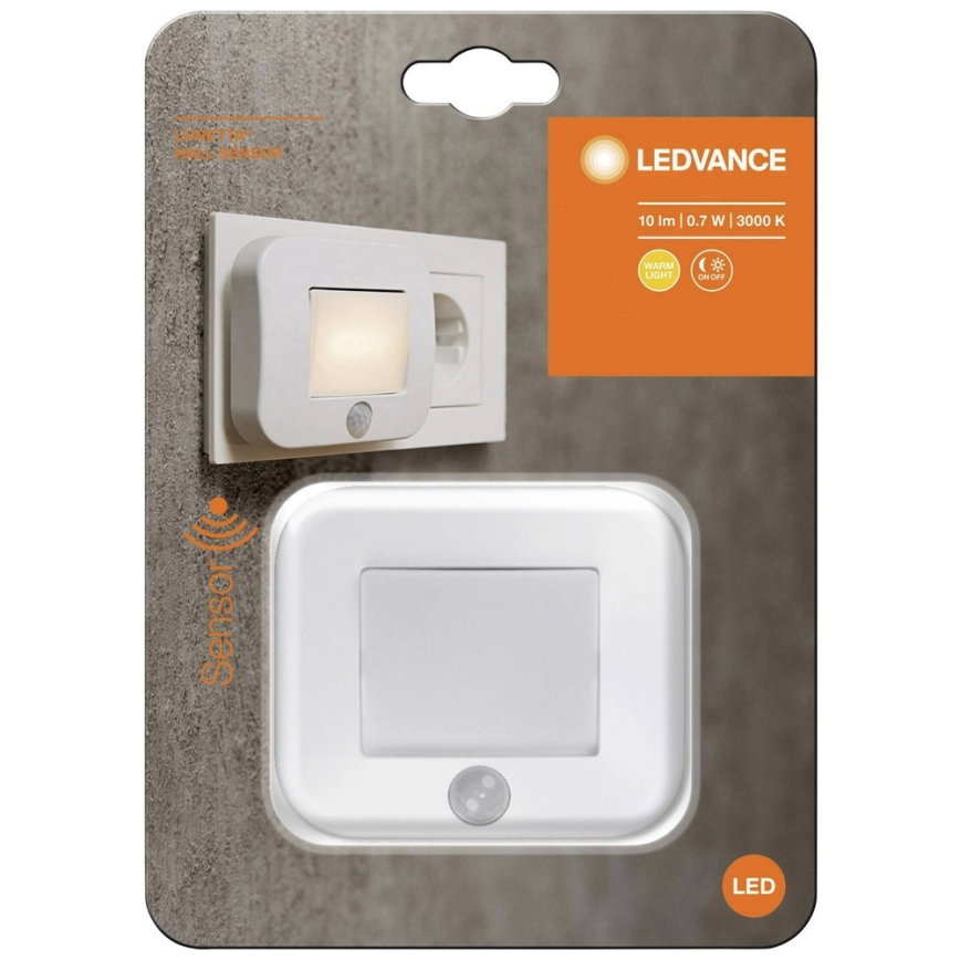 Ledvance - LED Night light with sensor LUNETTA LED/0,7W/230V 3000K