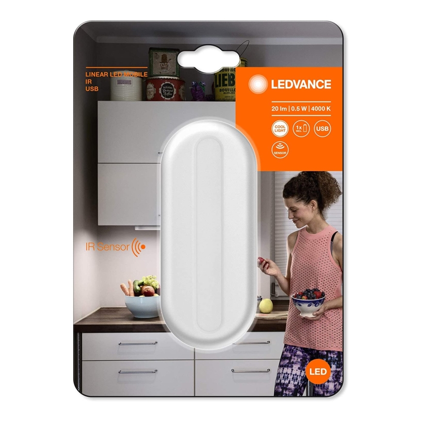 Ledvance - LED Orientation light with a sensor MOBILE LED/0,5W/4,2V CRI 90