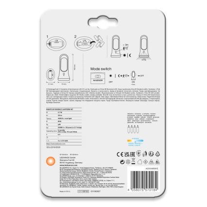 Ledvance - LED Orientation light with a sensor MOBILE LED/0,7W/4xAAA