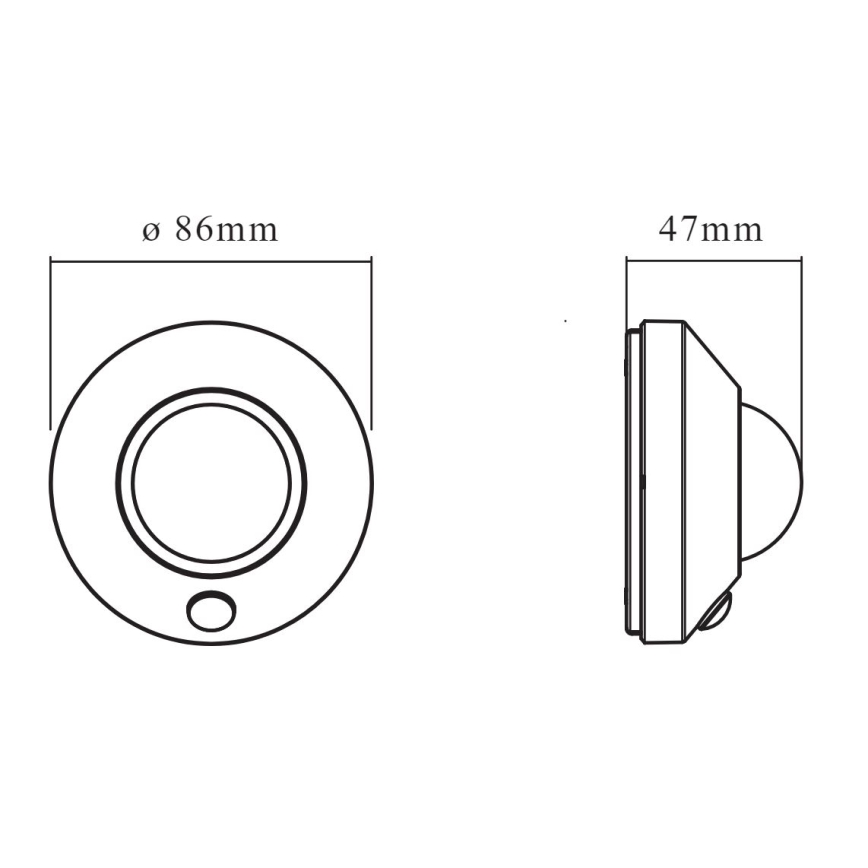 Ledvance - LED Orientation light with sensor NIGHTLUX LED/1,7W/3xAA 4000K