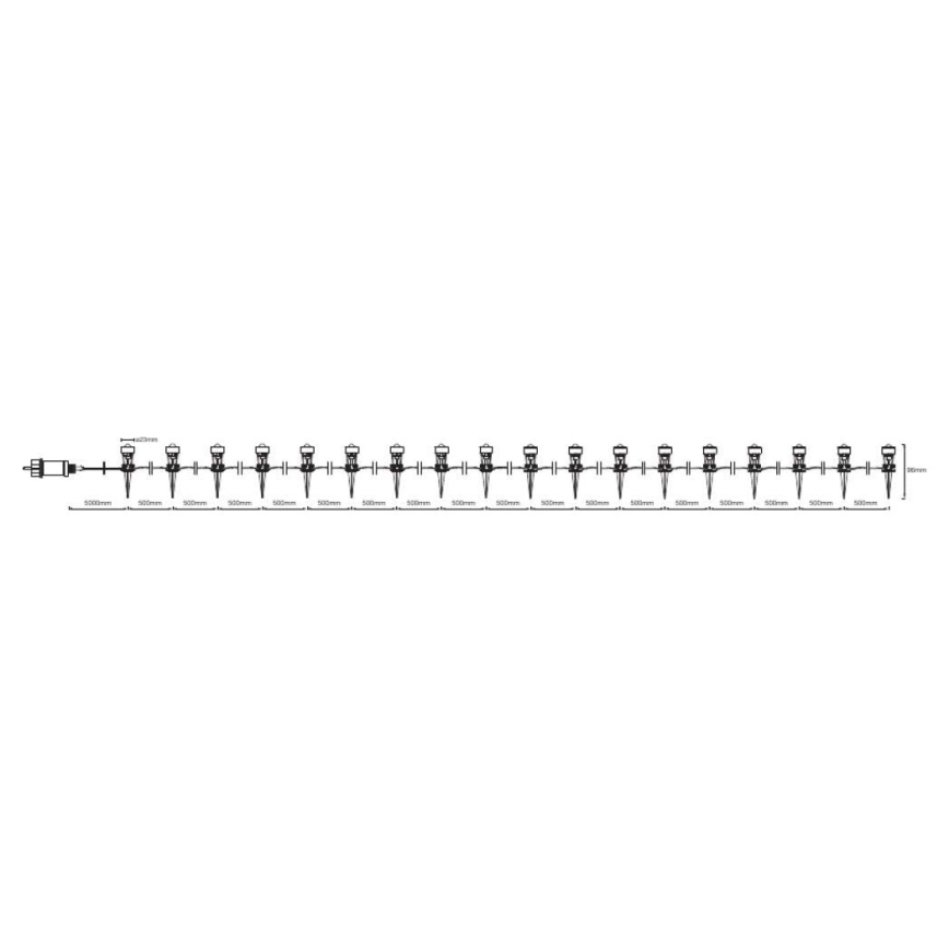 Ledvance - LED Outdoor decorative light DOT 18xLED/0,7W/230V IP66