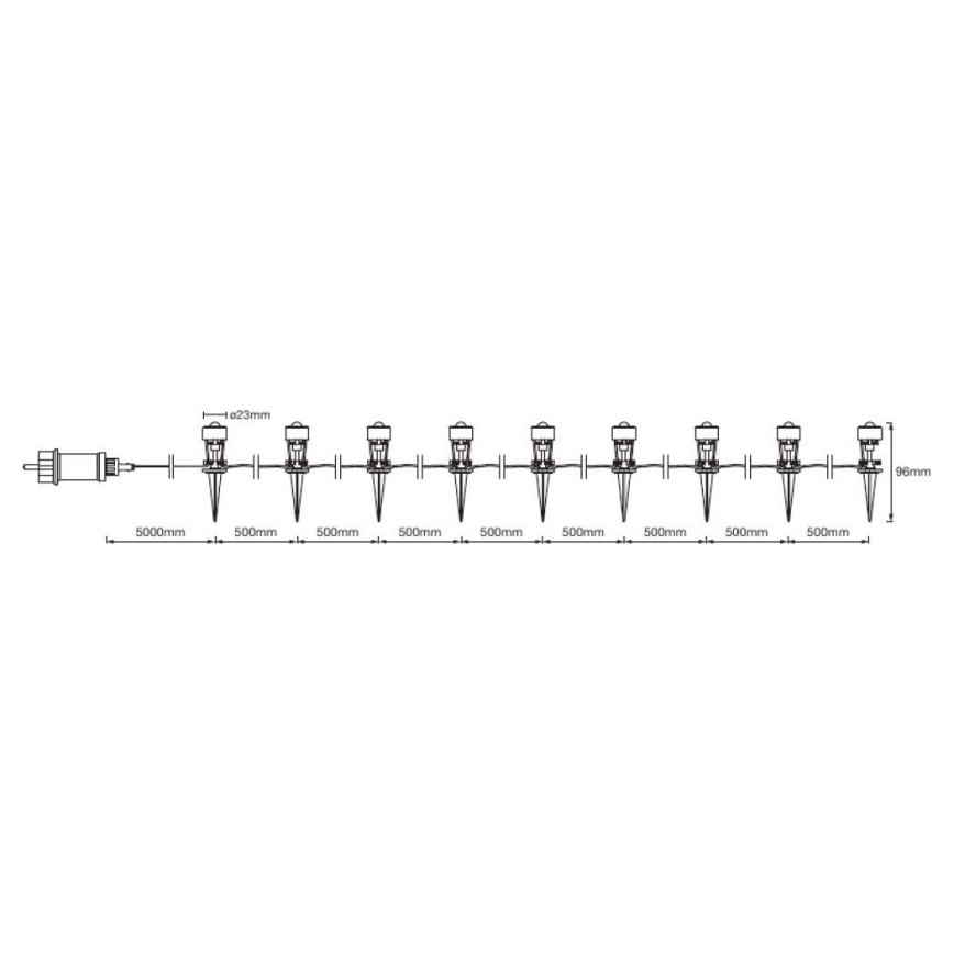 Ledvance - LED Outdoor decorative light DOT 9xLED/0,7W/230V IP65