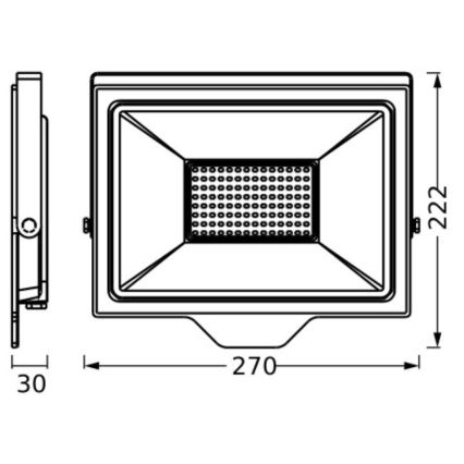 Ledvance - LED Outdoor wall floodlight FLOODLIGHT ESSENTIAL LED/100W/230V IP65