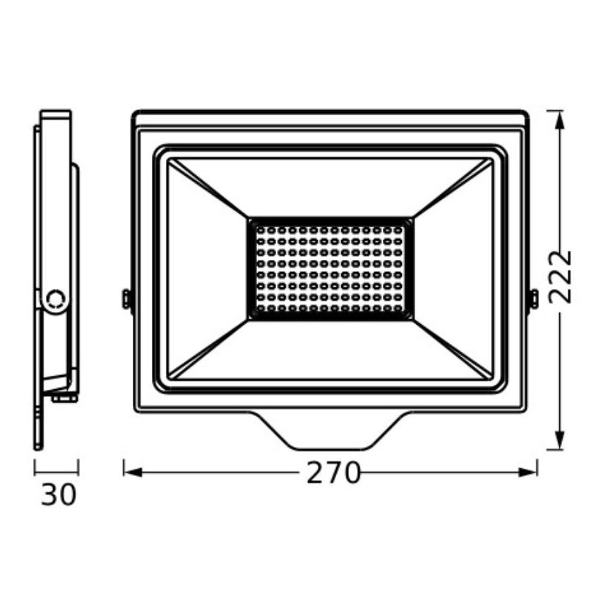 Ledvance - LED Outdoor wall floodlight FLOODLIGHT ESSENTIAL LED/100W/230V IP65