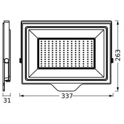 Ledvance - LED Outdoor wall floodlight FLOODLIGHT ESSENTIAL LED/150W/230V IP65