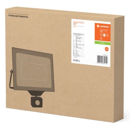 Ledvance - LED Outdoor wall floodlight with sensor FLOODLIGHT ESSENTIAL LED/150W/230V IP65