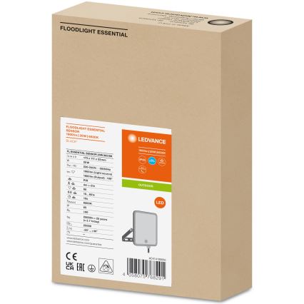 Ledvance - LED Outdoor floodlight with a sensor FLOODLIGHT LED/20W/230V 6500K IP65