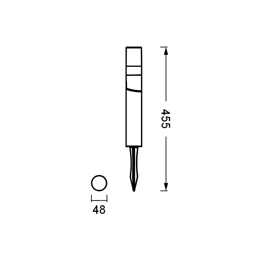 Ledvance - LED Outdoor lamp ENDURA HYBRID ROTA SPIKE LED/1W/12V IP44