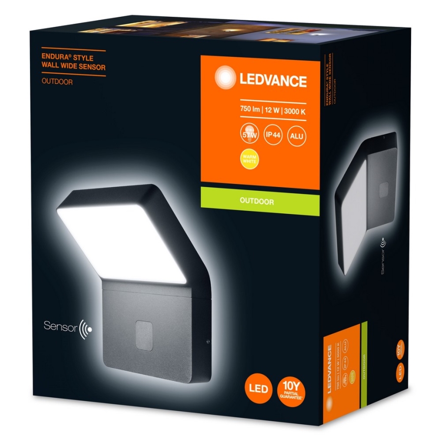 Ledvance - LED Outdoor light with a sensor ENDURA LED/12W/230V IP44