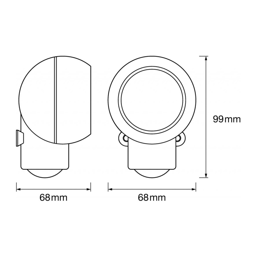 Ledvance - LED Outdoor orientation light with a sensor SPYLUX LED/0,3W/4,5V IP4