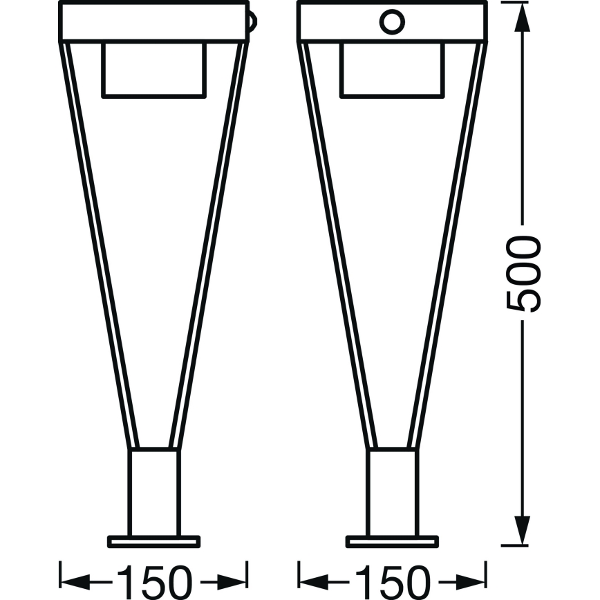 Ledvance - LED Outdoor solar lamp with a sensor BOUQUET LED/6W/3,7V 2200 mAh IP44