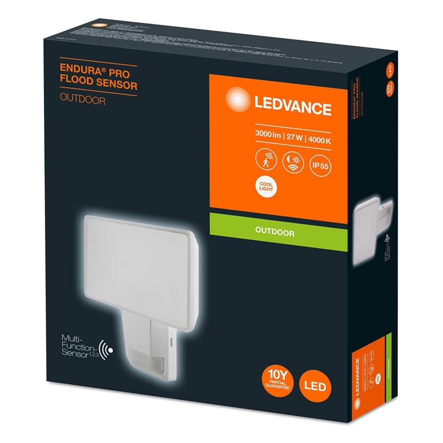 Ledvance - LED Outdoor wall floodlight with a sensor FLOOD LED/27W/230V IP55