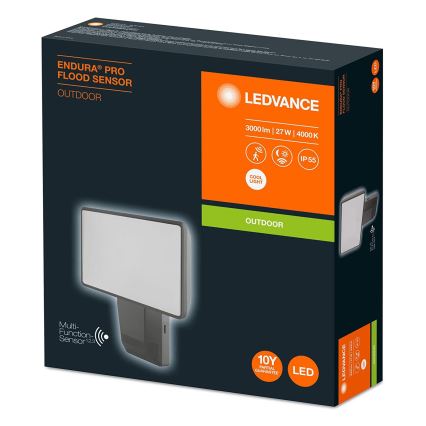 Ledvance - LED Outdoor wall floodlight with a sensor  FLOOD LED/27W/230V IP55