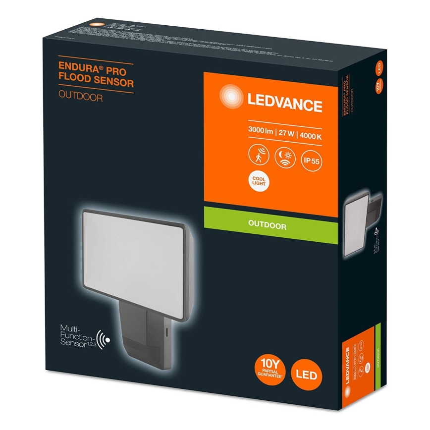 Ledvance - LED Outdoor wall floodlight with a sensor  FLOOD LED/27W/230V IP55
