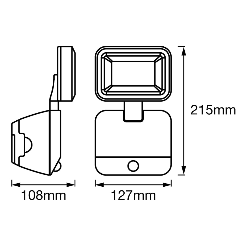 Ledvance - LED Outdoor wall floodlight with a sensor SPOTLIGHT LED/4W/6V IP54
