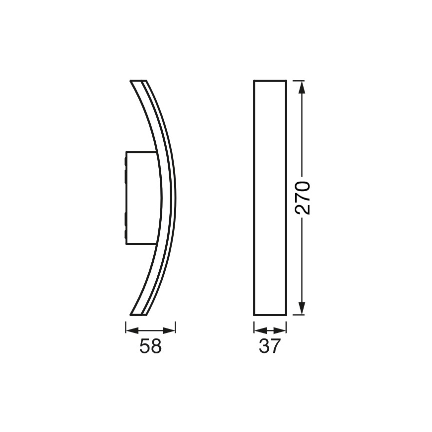 Ledvance - LED Outdoor wall light BOW LED/7W/230V IP54