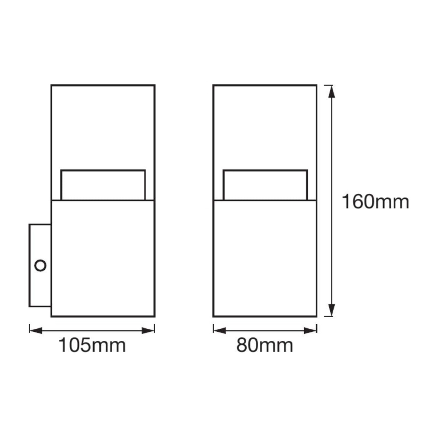 Ledvance - LED Outdoor wall light CRYSTAL 1xLED/4,5W/230V IP44