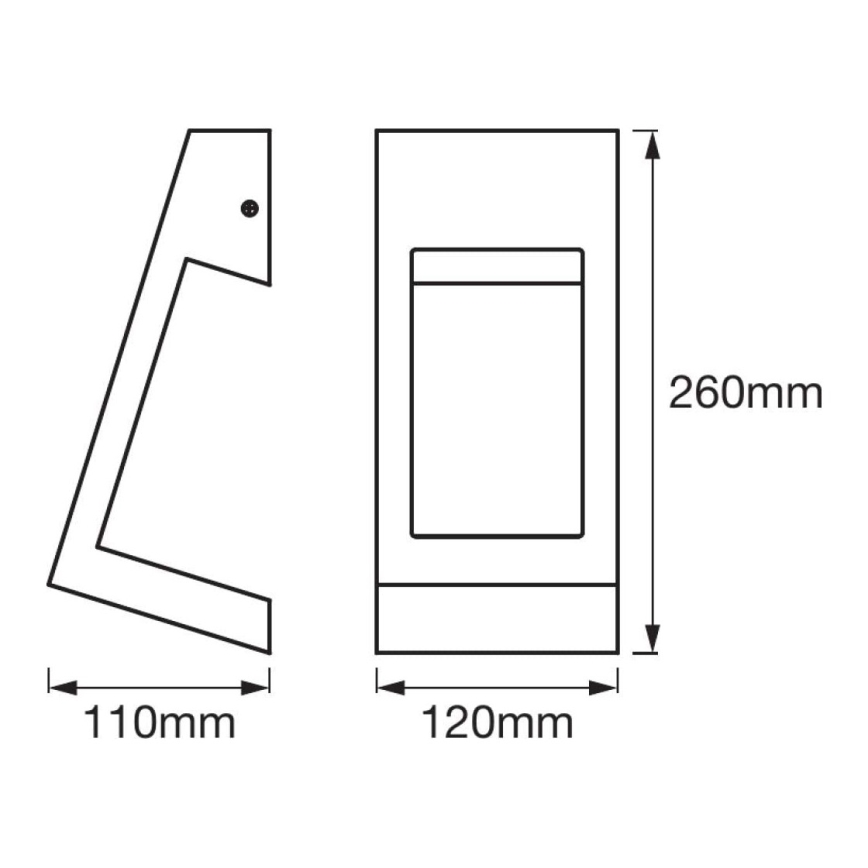 Ledvance - LED Outdoor wall light EDGE LED/7W/230V IP44