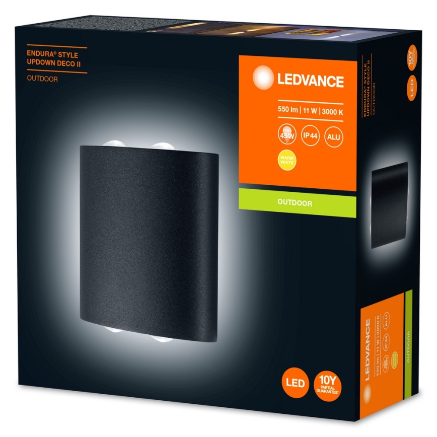 Ledvance - LED Outdoor wall light ENDURA 2xLED/11W/230V IP44