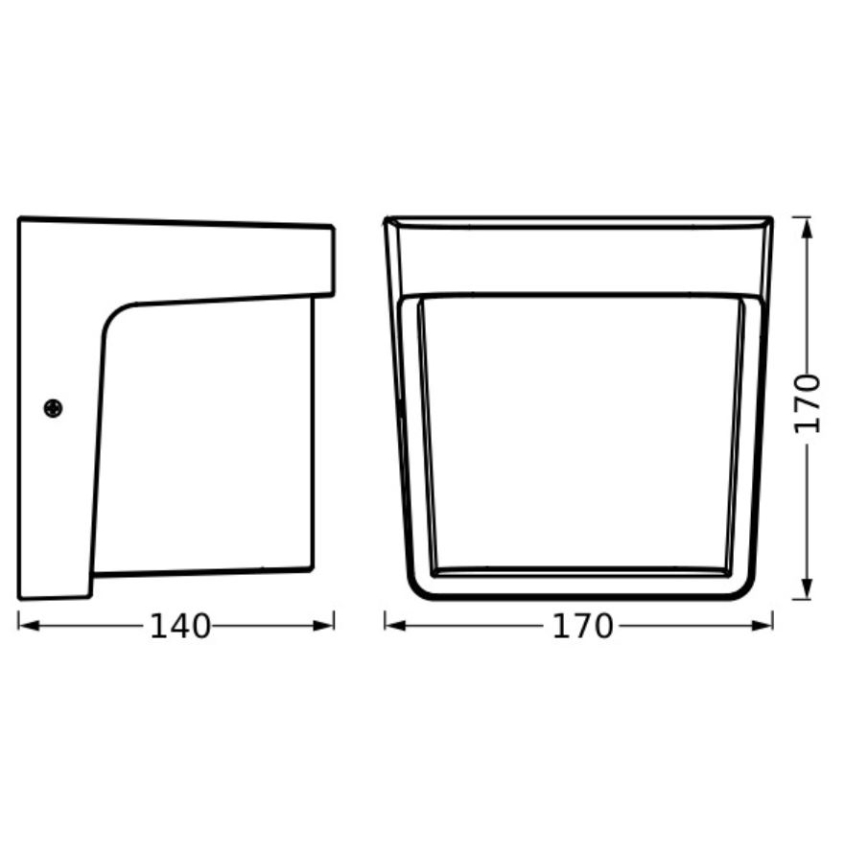 Ledvance - LED Outdoor wall light ENDURA STYLE IHSAN LED/11W/230V IP65