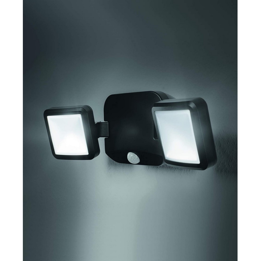 Ledvance - LED Outdoor wall light with a sensor BATTERY 2xLED/10W/6V IP54