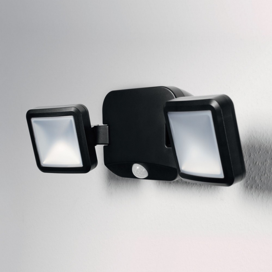 Ledvance - LED Outdoor wall light with a sensor BATTERY 2xLED/10W/6V IP54