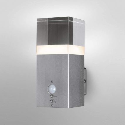 Ledvance - LED Outdoor wall light with a sensor CRYSTAL 1xLED/5W/230V IP44
