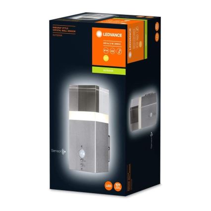 Ledvance - LED Outdoor wall light with a sensor CRYSTAL 1xLED/5W/230V IP44