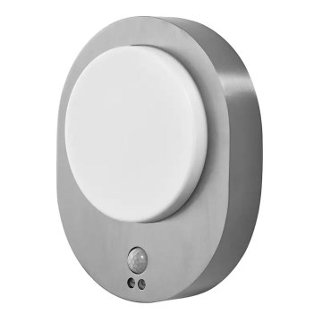 Ledvance - LED Outdoor wall light with a sensor DISC LED/8W/230V IP44