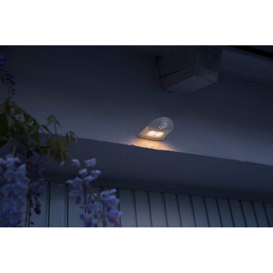 Ledvance - LED Outdoor wall light with a sensor DOORLED LED/1W/3xAA IP54