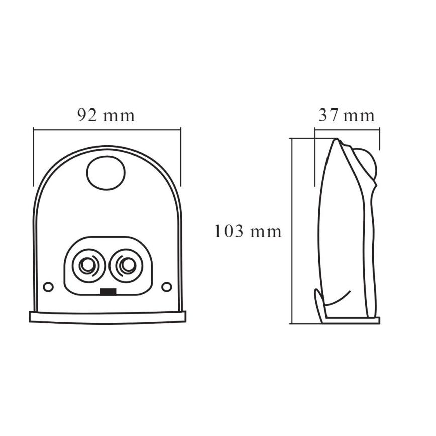Ledvance - LED Outdoor wall light with a sensor DOORLED LED/1W/3xAA IP54
