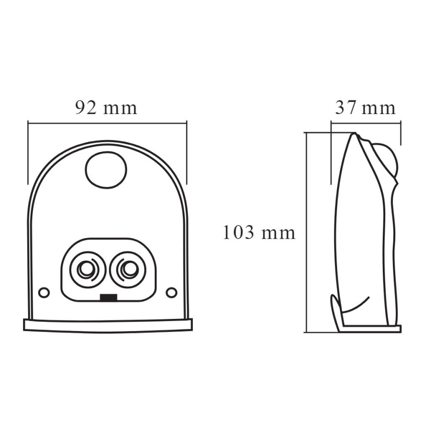 Ledvance - LED Outdoor wall light with a sensor DOORLED LED/1W/4,5V IP54