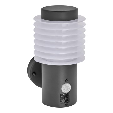 Ledvance - LED Outdoor wall light with a sensor ENDURA RONDO LED/9,5W/230V IP44 anthracite