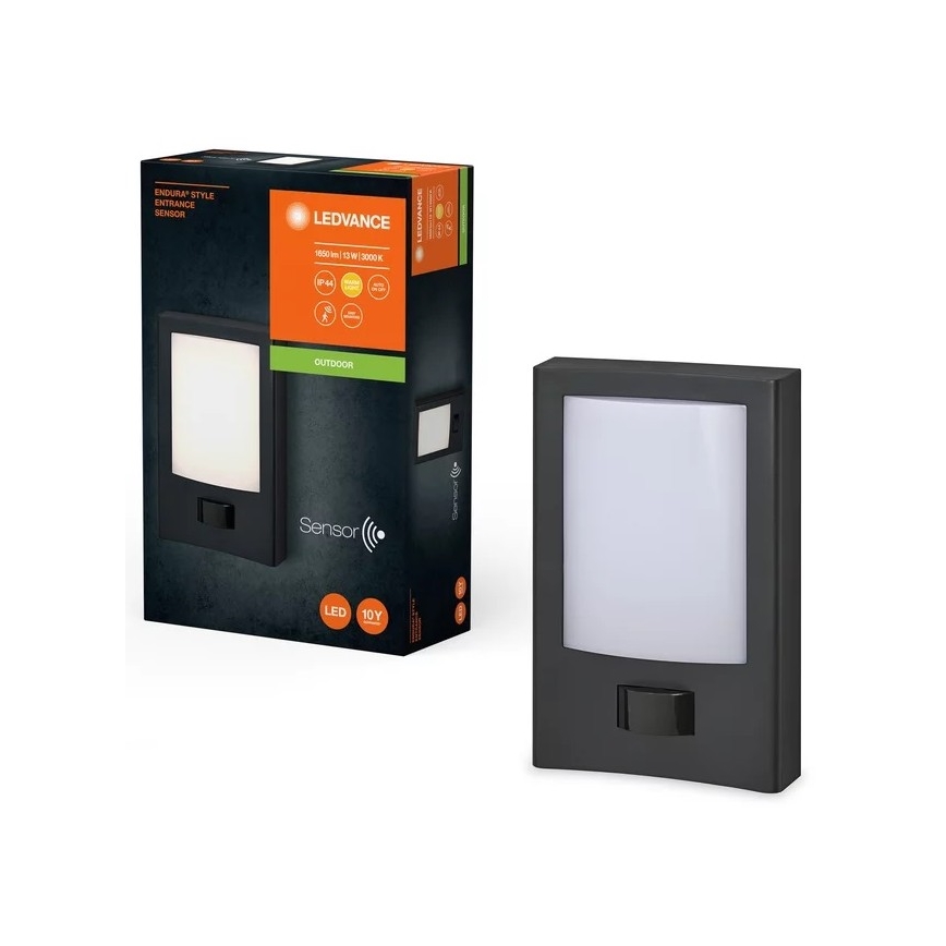 Ledvance - LED Outdoor wall light with a sensor ENDURA STYLE LED/13W/230V IP44